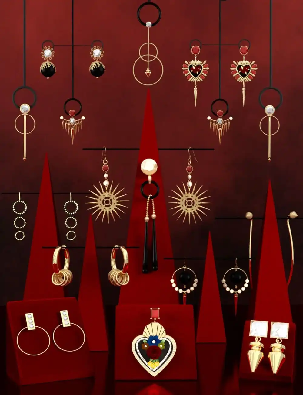 Fashion Basics: Earrings_DAZ3DDL