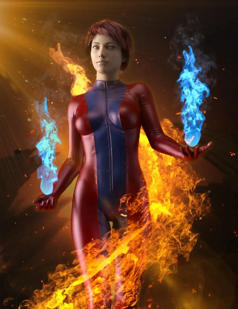 Fireballs Iray for DAZ Studio_DAZ3D下载站