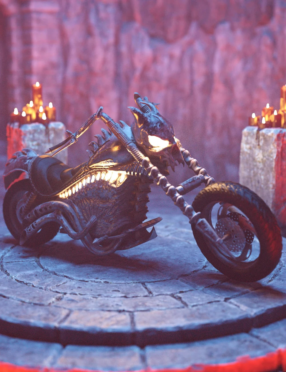 Hell Motorcycle_DAZ3D下载站
