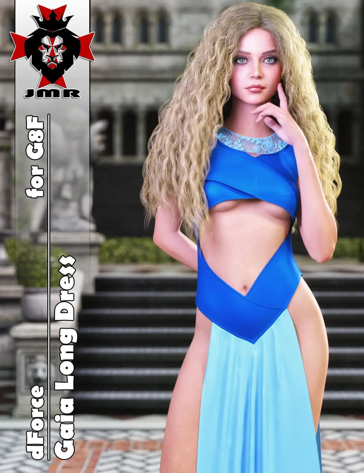 JMR dForce Gaia Long Dress for G8F_DAZ3DDL