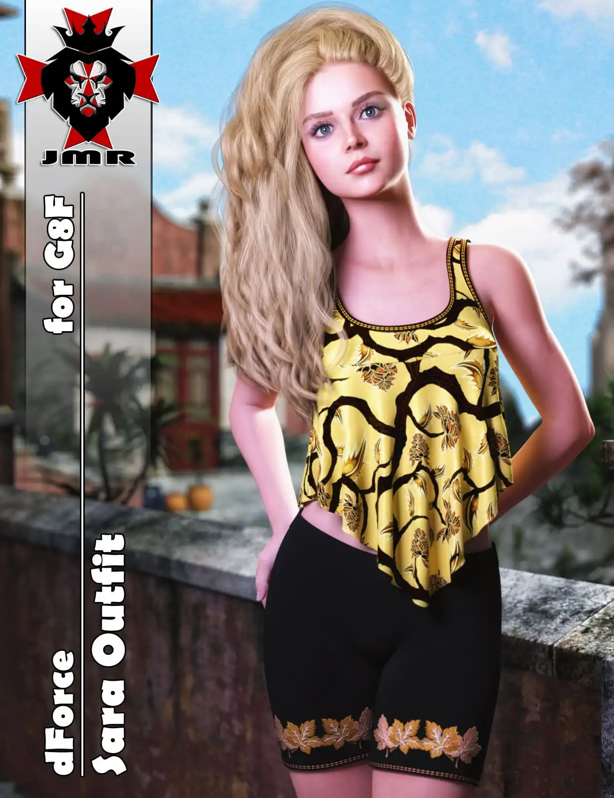 JMR dForce Sara Outfit for G8F_DAZ3DDL
