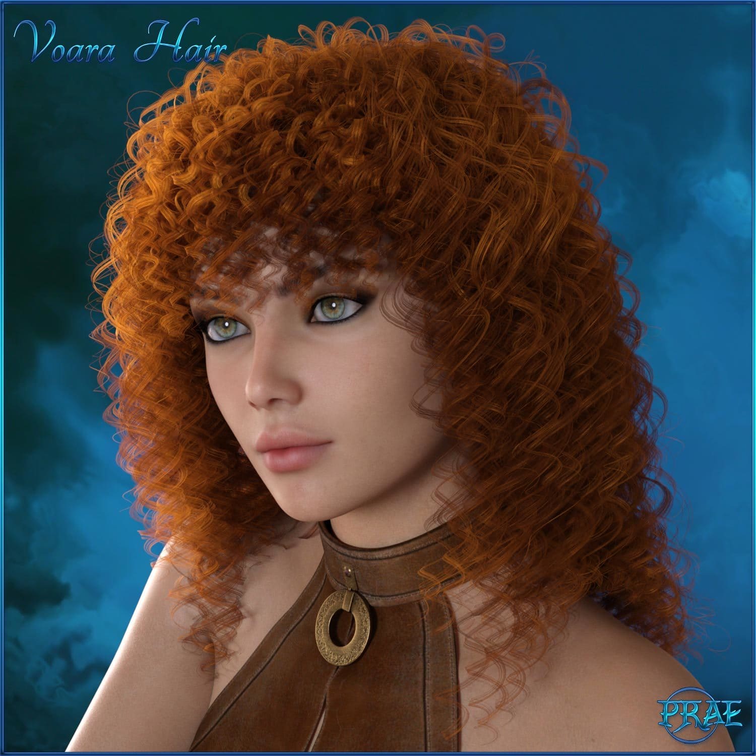 Prae-Voara Hair For G3/G8 Daz_DAZ3D下载站