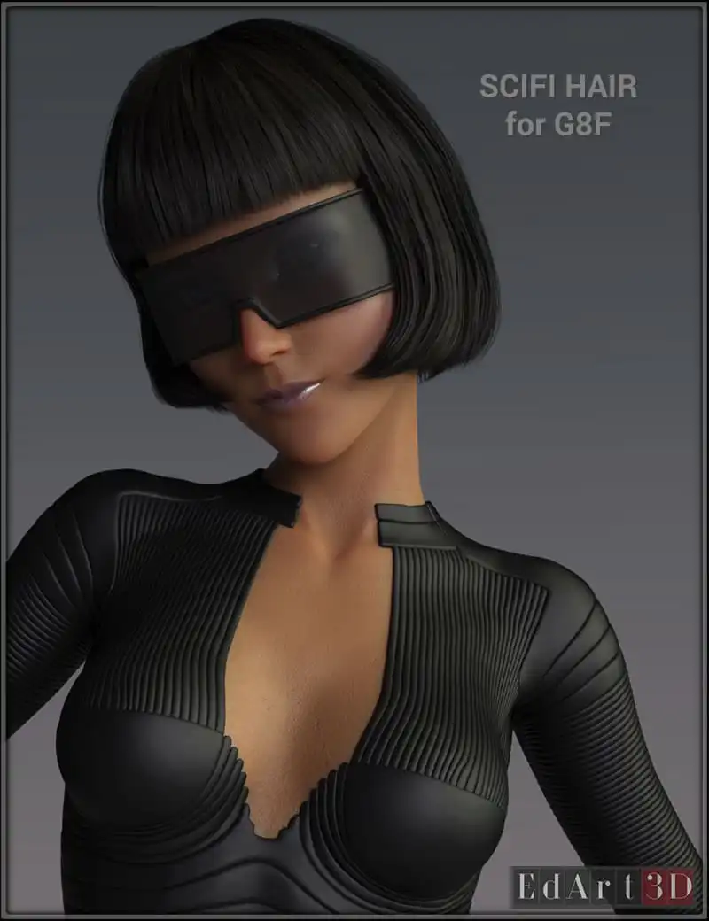 SciFi Hair for G8F_DAZ3DDL