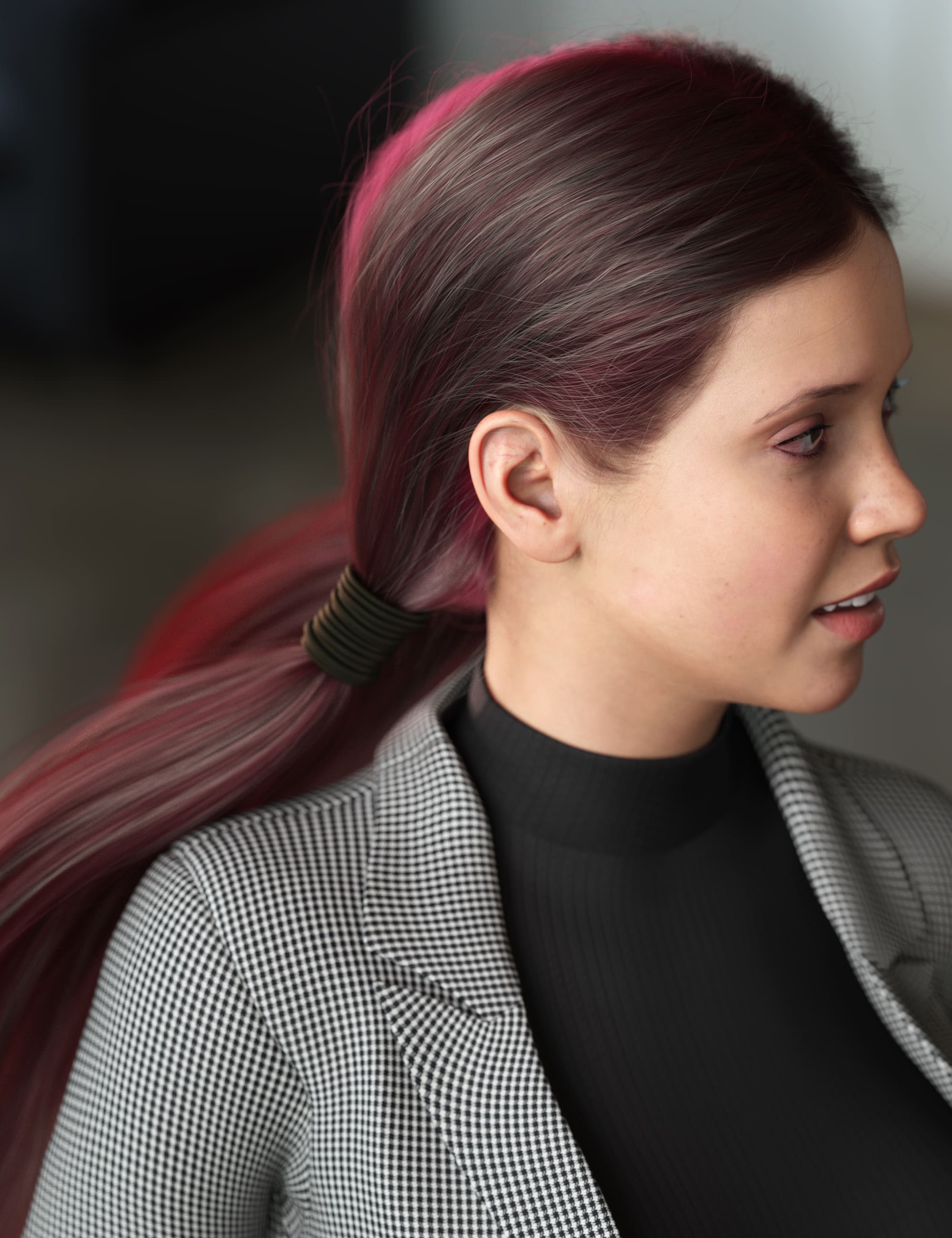 Texture Expansion for Chunky Pigtails_DAZ3D下载站
