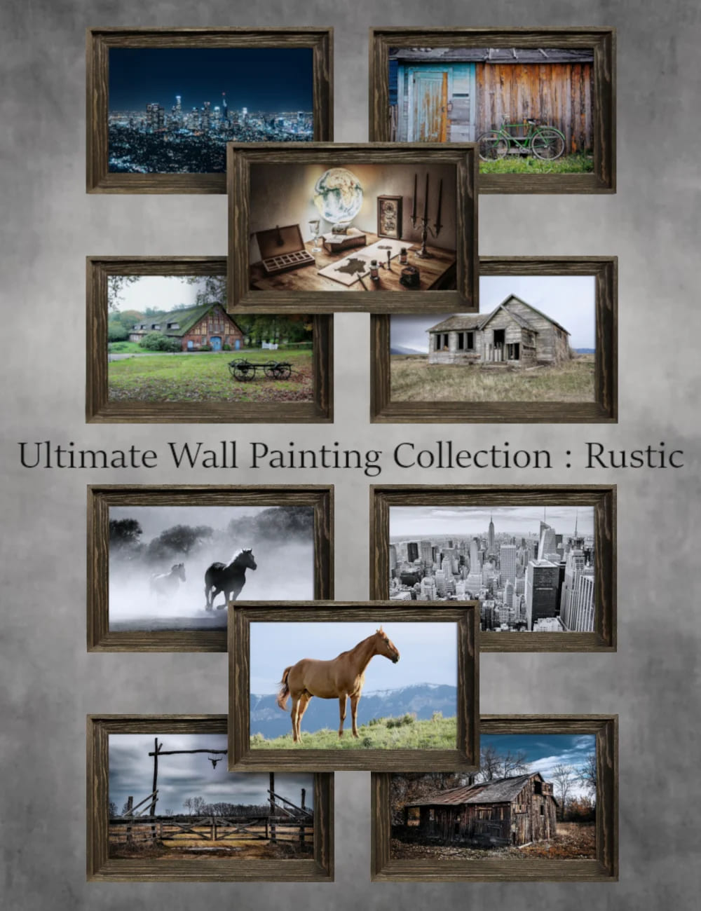 Ultimate Wall Painting Collection Rustic_DAZ3D下载站