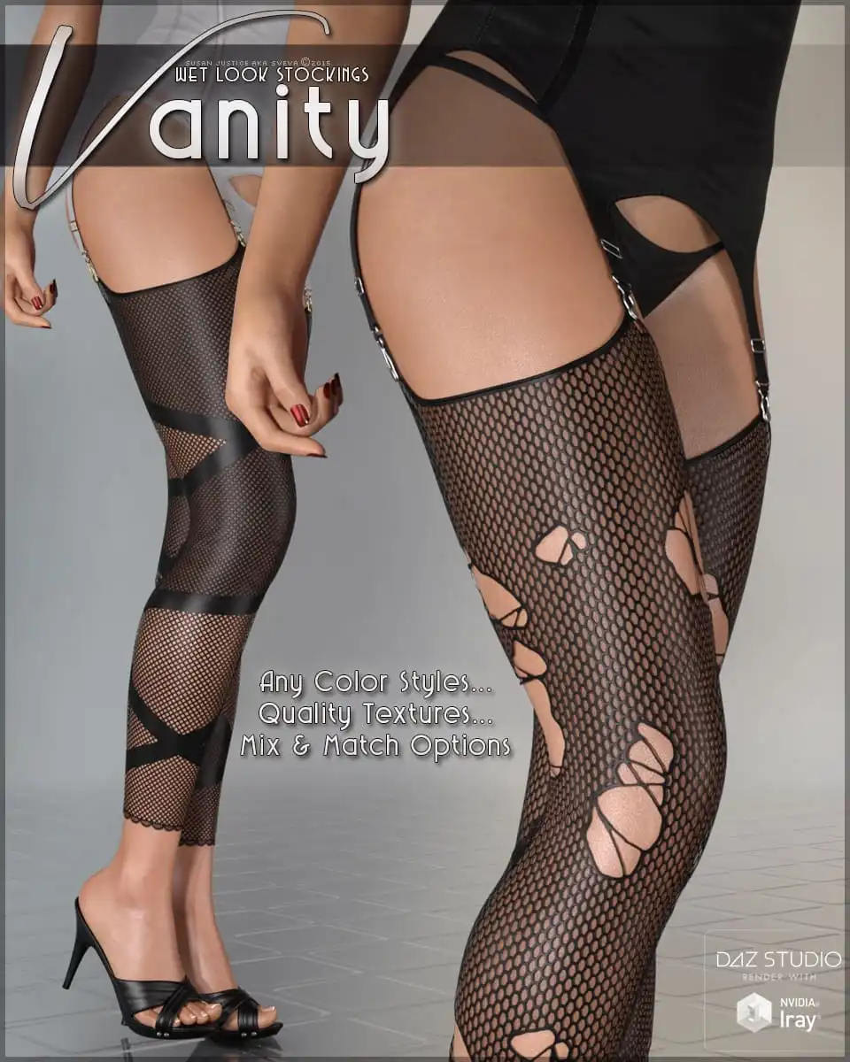 Vanity for Wet Look Stockings Genesis 8 Females_DAZ3D下载站