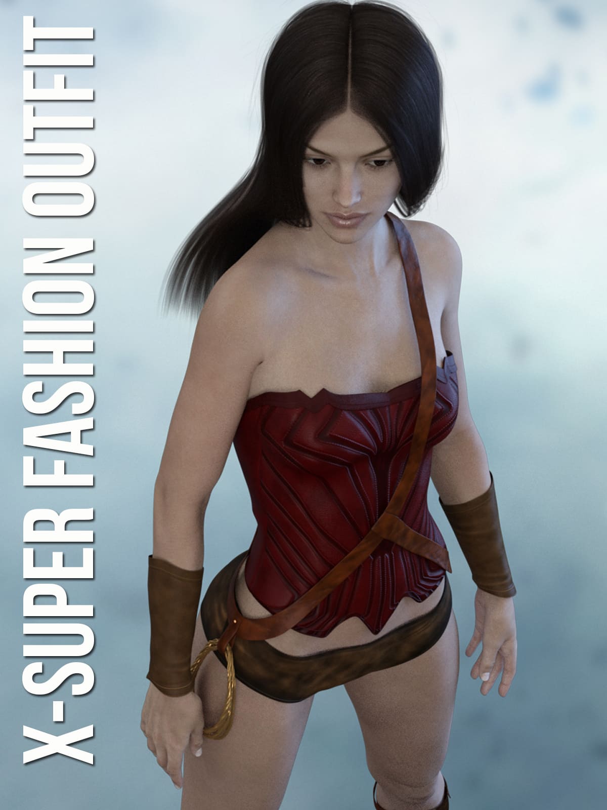 X-Super Fashion Outfit for Genesis 3 Females_DAZ3D下载站