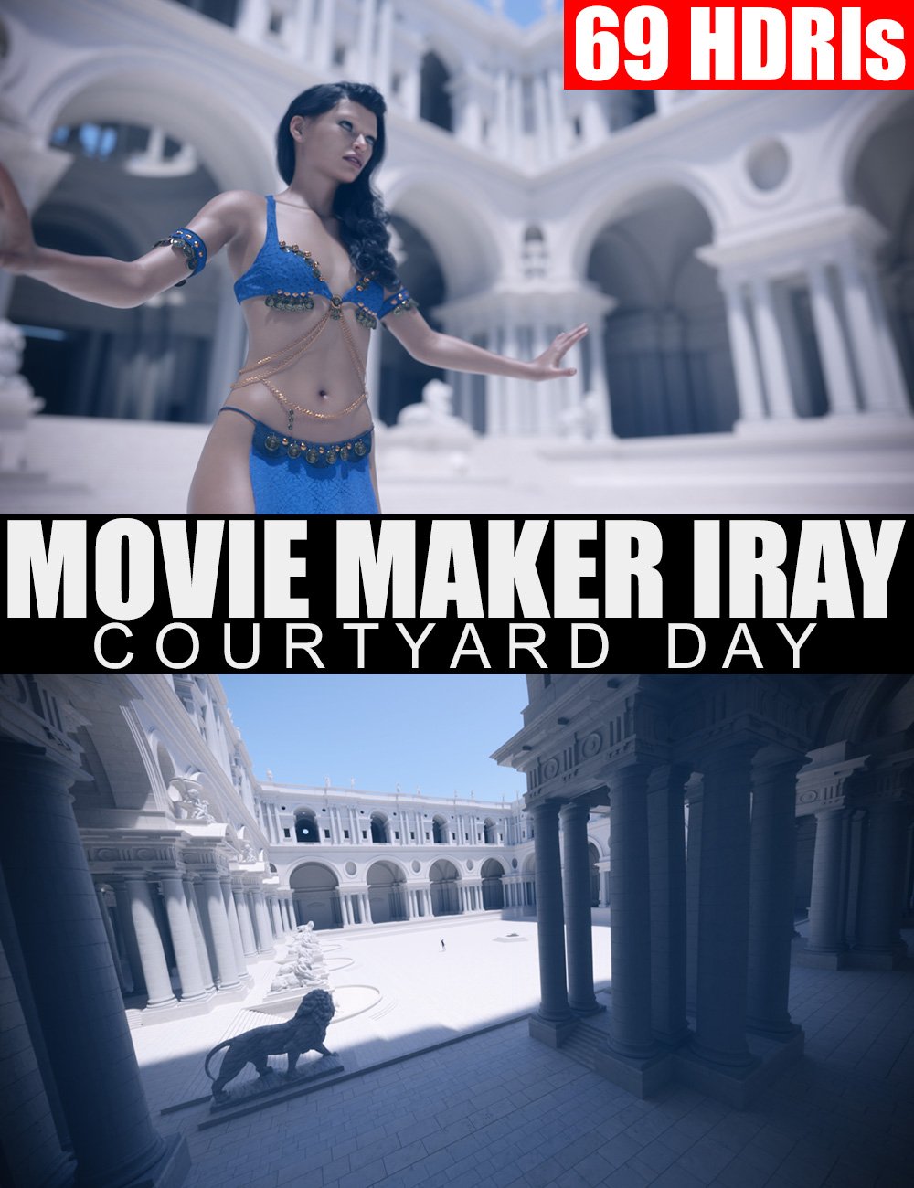 69 HDRIs – Movie Maker Iray – Courtyard Day_DAZ3DDL