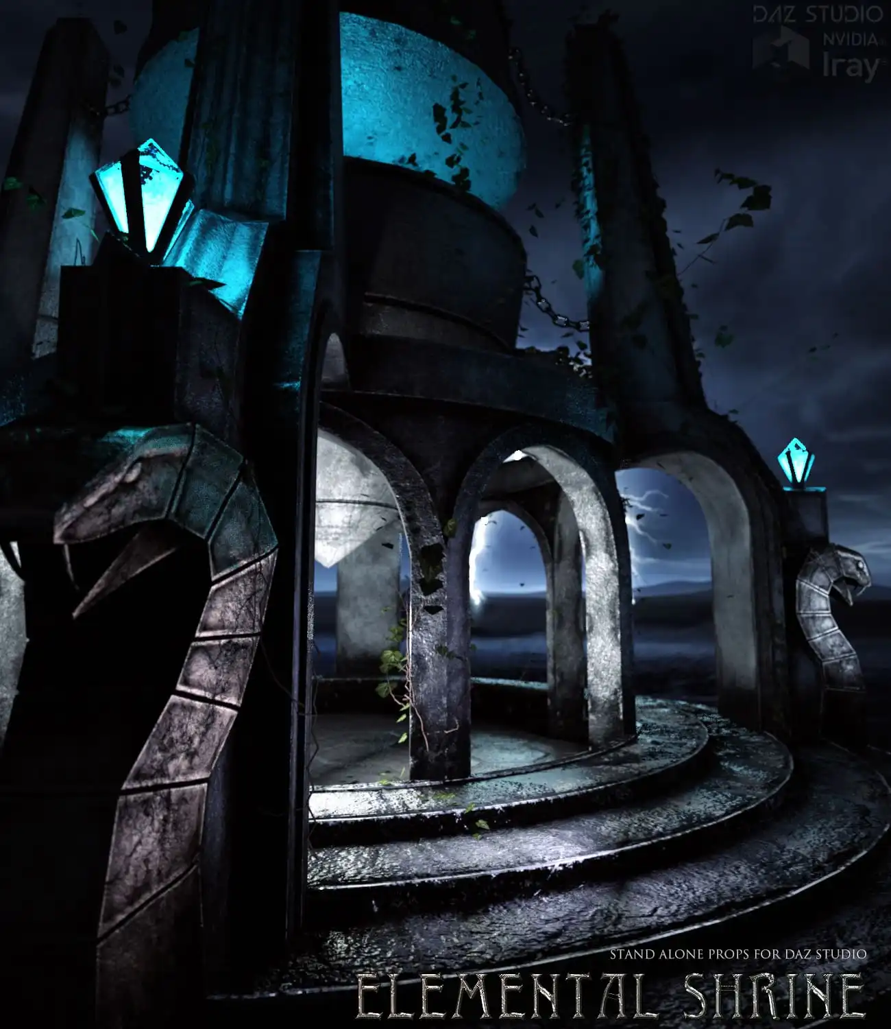 Elemental Shrine Daz Studio_DAZ3D下载站