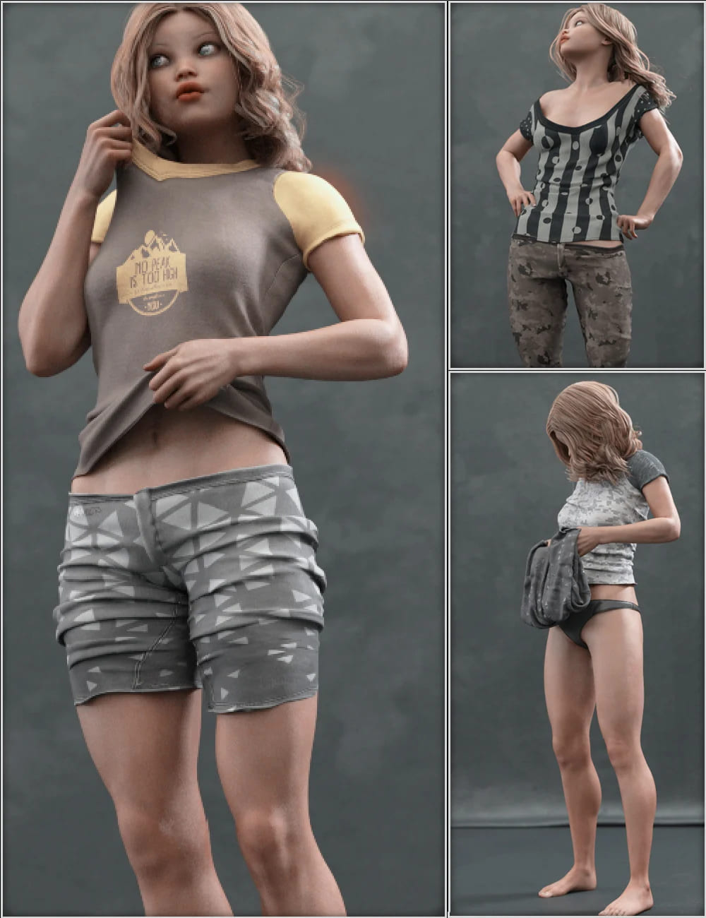 Everyday 2 Daily Poses and Clothes Vol.1 for Genesis 8 Female(s)_DAZ3D下载站