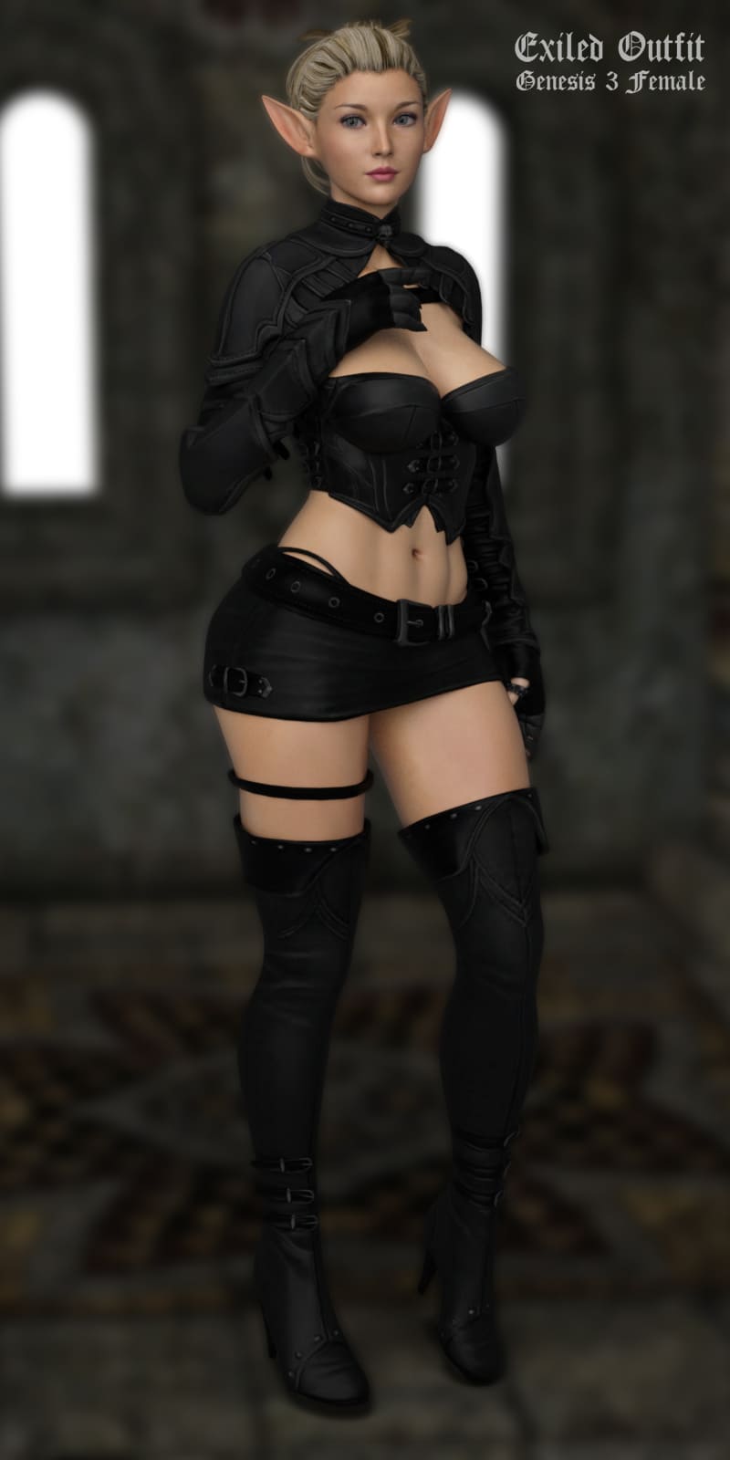 Exiled Outfit for G3F_DAZ3D下载站