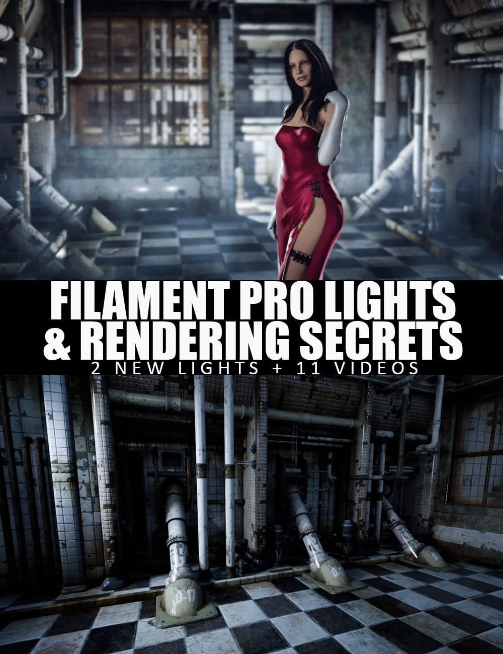 Filament PRO Lights And Rendering Secrets – 2 New Lights + Video Tutorial_DAZ3D下载站