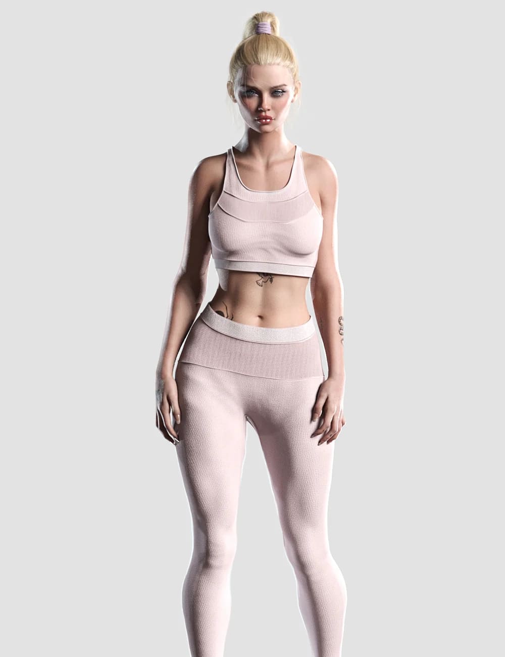 Knit Sports Outfit for Genesis 8 Females_DAZ3D下载站