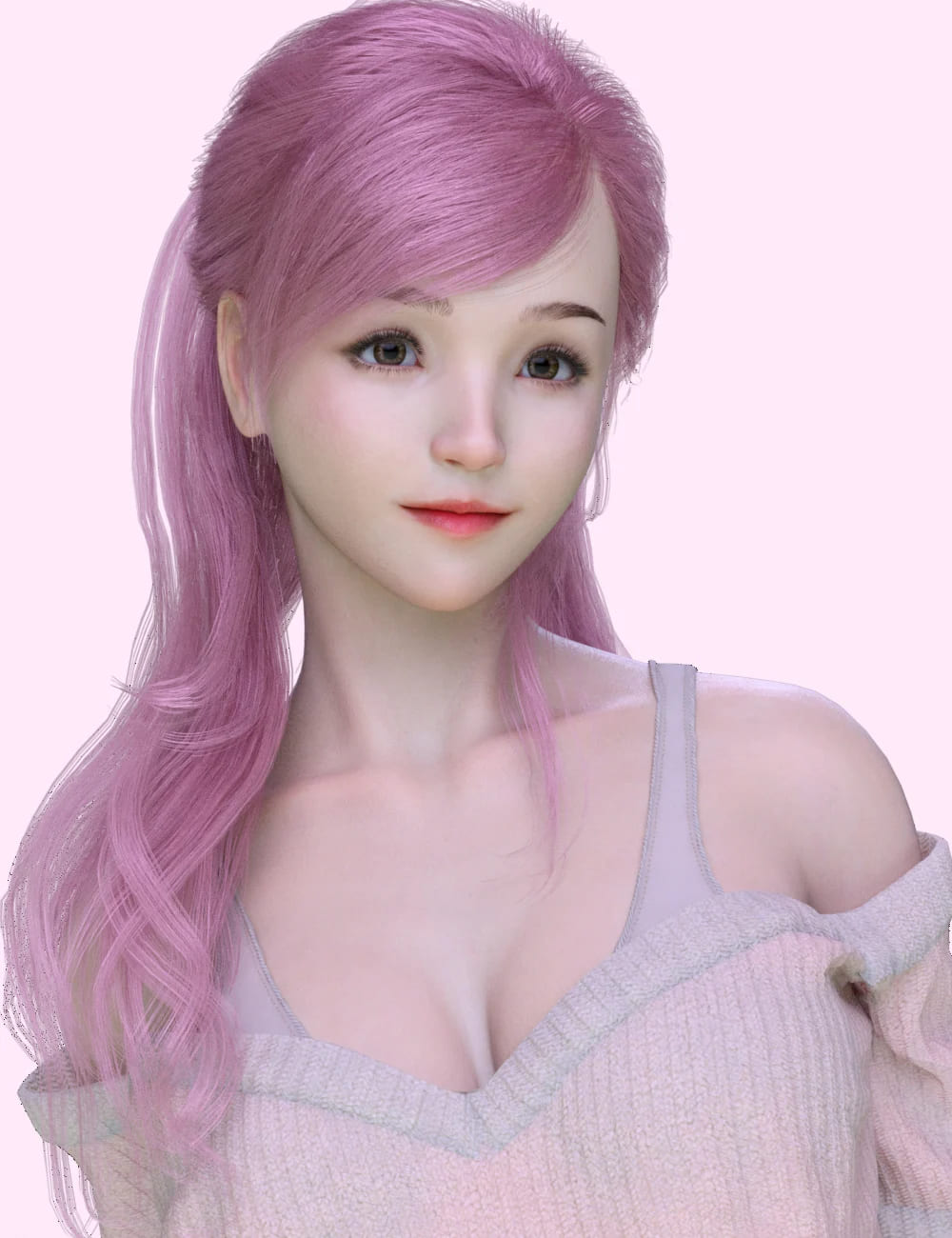 Lurys with Expressions and Hair with dForce for Genesis 8.1 Female_DAZ3D下载站