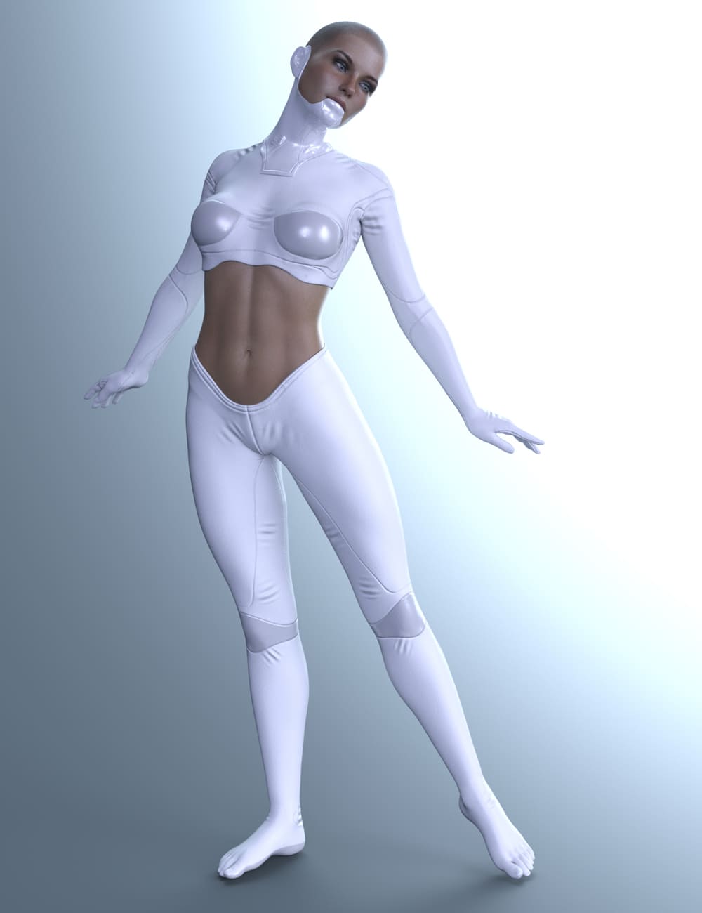 X-Fashion Cyber Model Outfit for Genesis 8 Female(s)_DAZ3D下载站