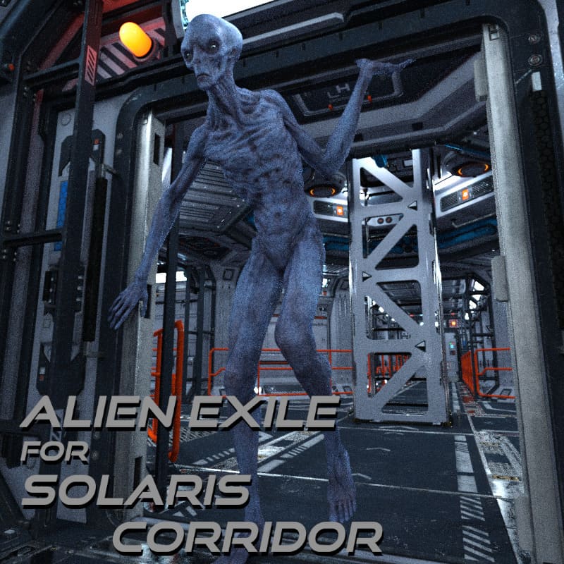 Alien Exile For Solaris Corridor_DAZ3DDL