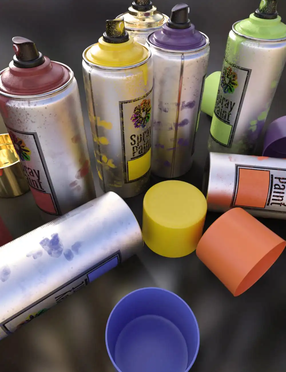 Artist Spray Paint Set_DAZ3DDL