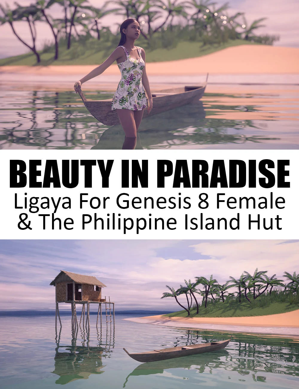 Beauty In Paradise – Ligaya And The Philippine Island Hut – Genesis 8 Female_DAZ3DDL