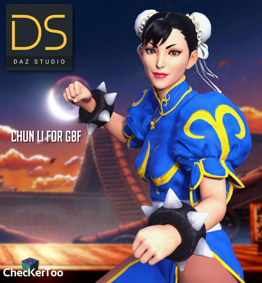 Chun Li For G8F_DAZ3D下载站