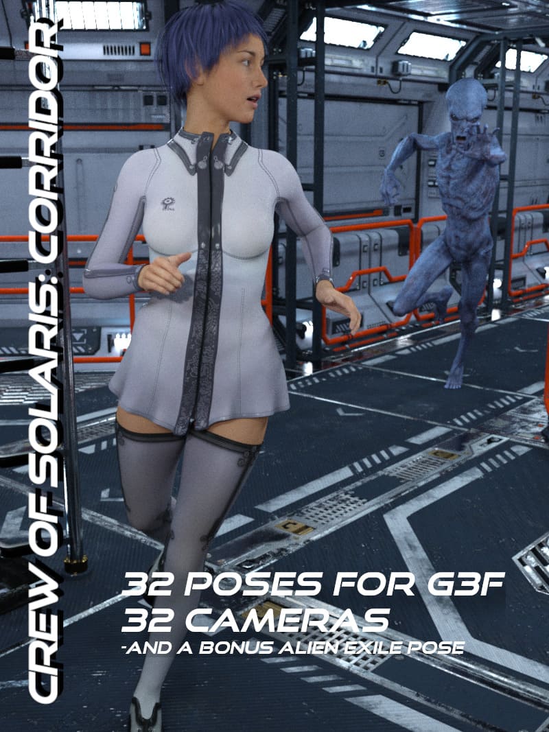 Crew Of Solaris: Corridor For G3F_DAZ3DDL