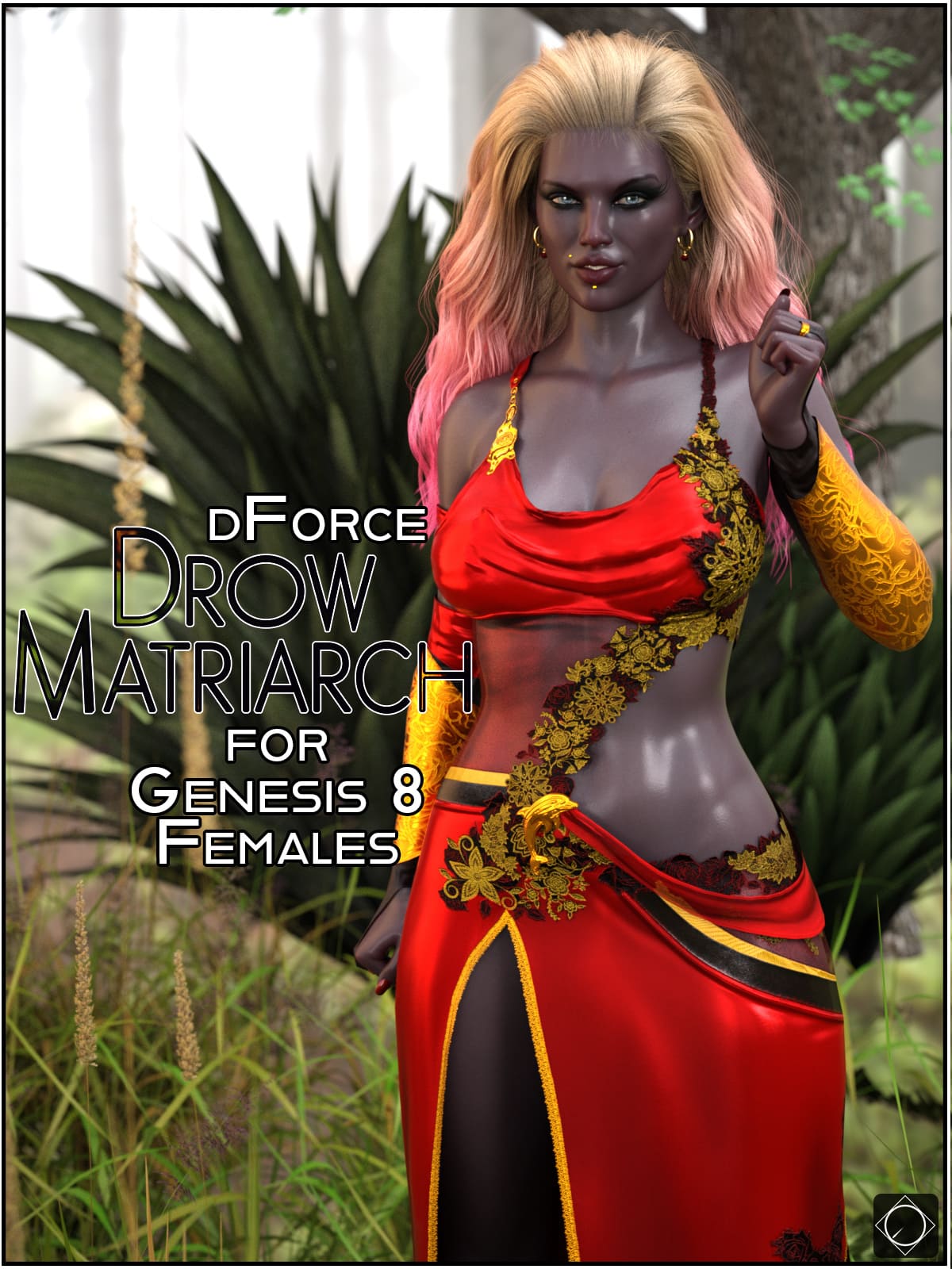 dForce Drow Matriarch for Genesis 8 Females_DAZ3D下载站