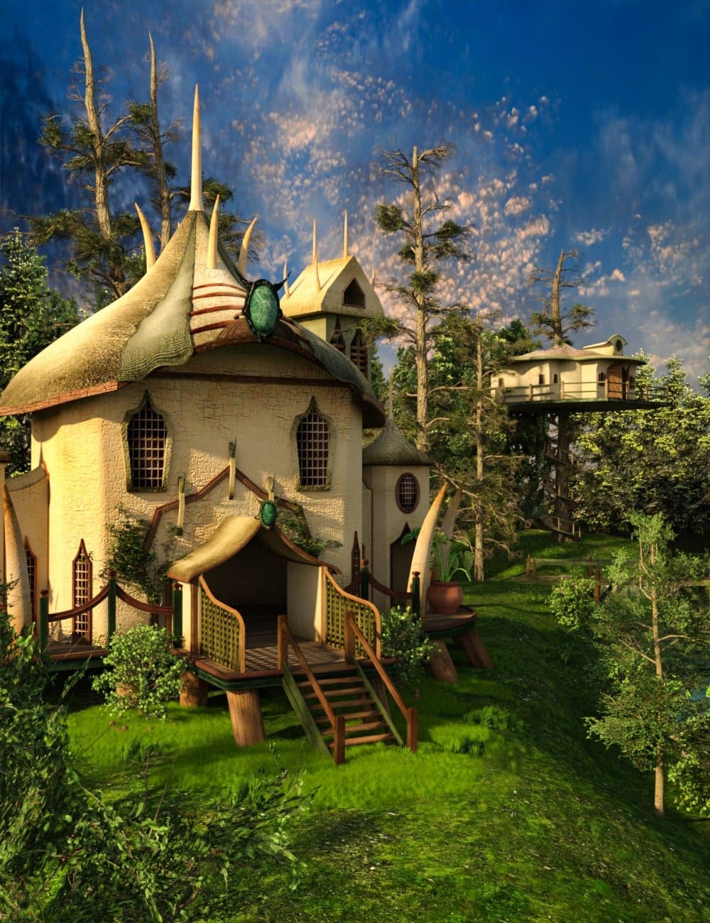Elf Village and World Builder_DAZ3D下载站