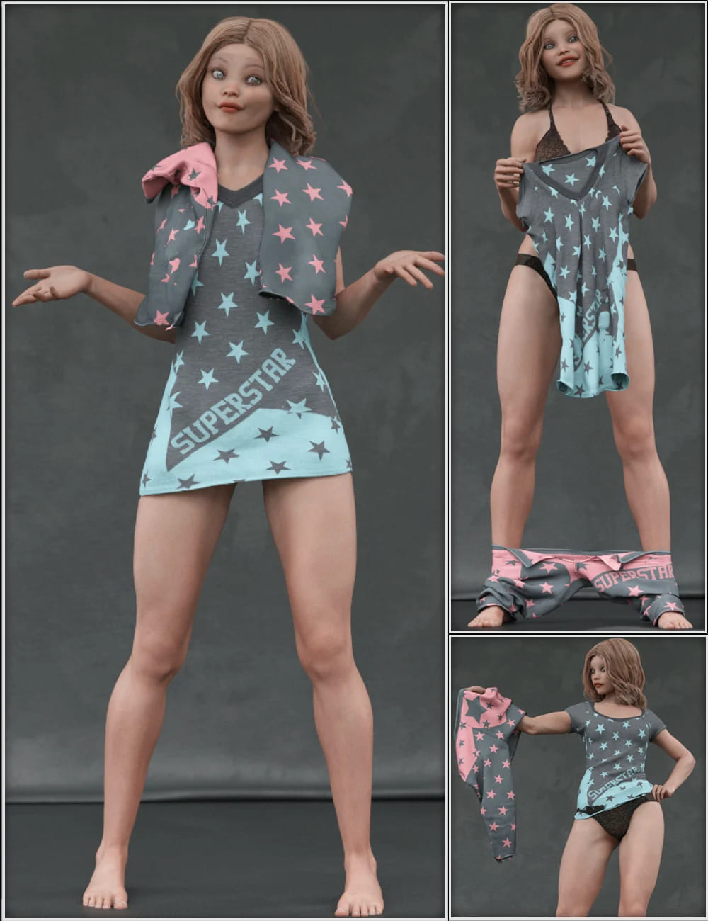 Everyday 2 Daily Poses and Clothes Vol.3 for Genesis 8 Females_DAZ3D下载站