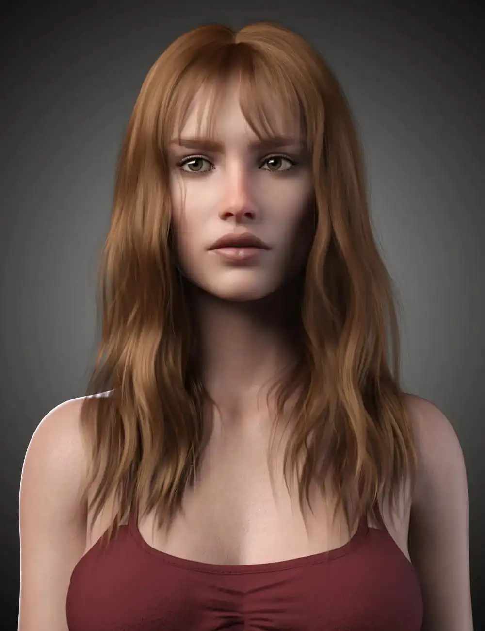 Flora Hair For Genesis 8 and 8.1 Female_DAZ3DDL