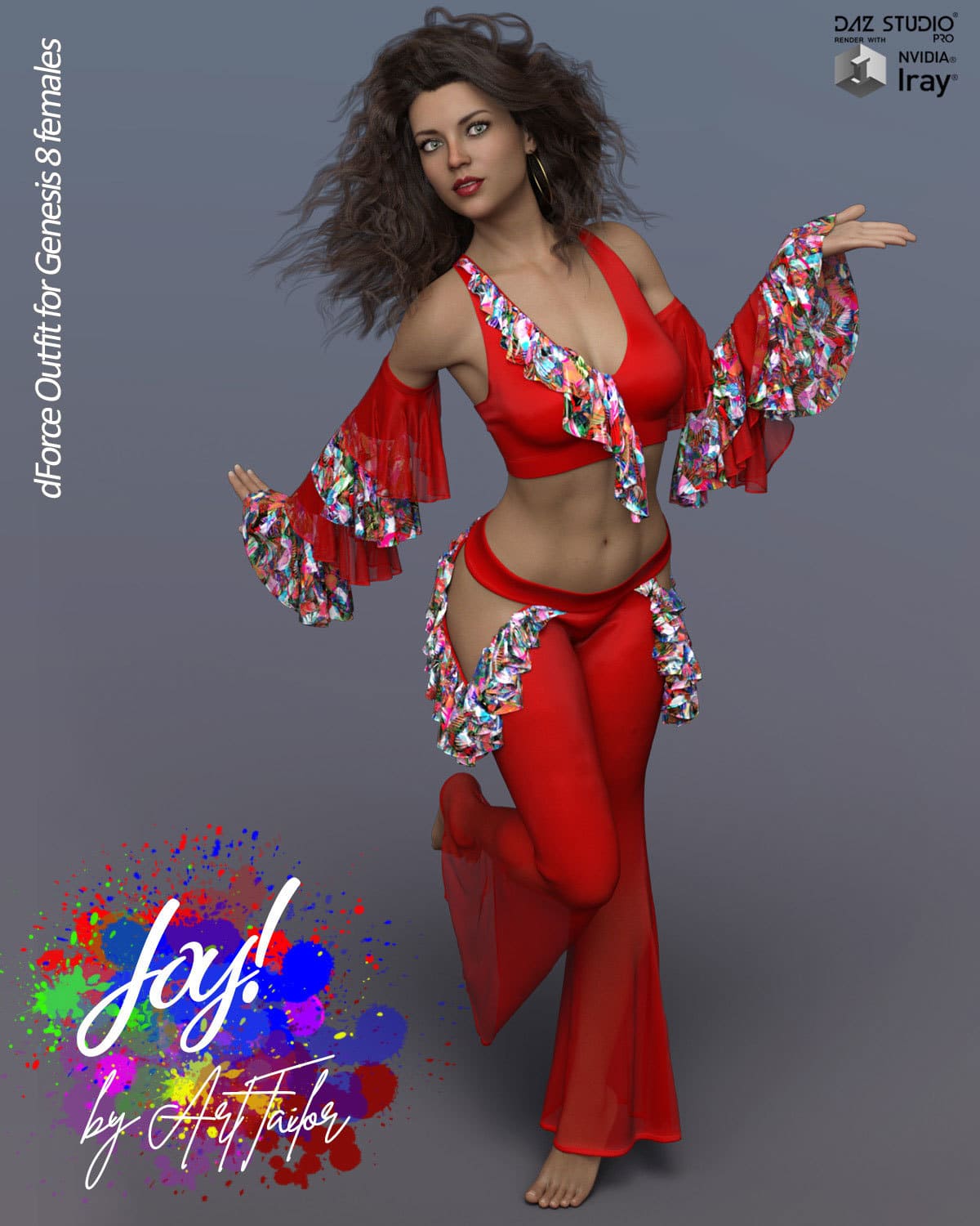 Joy! dForce Outfit for Genesis 8 Females_DAZ3D下载站