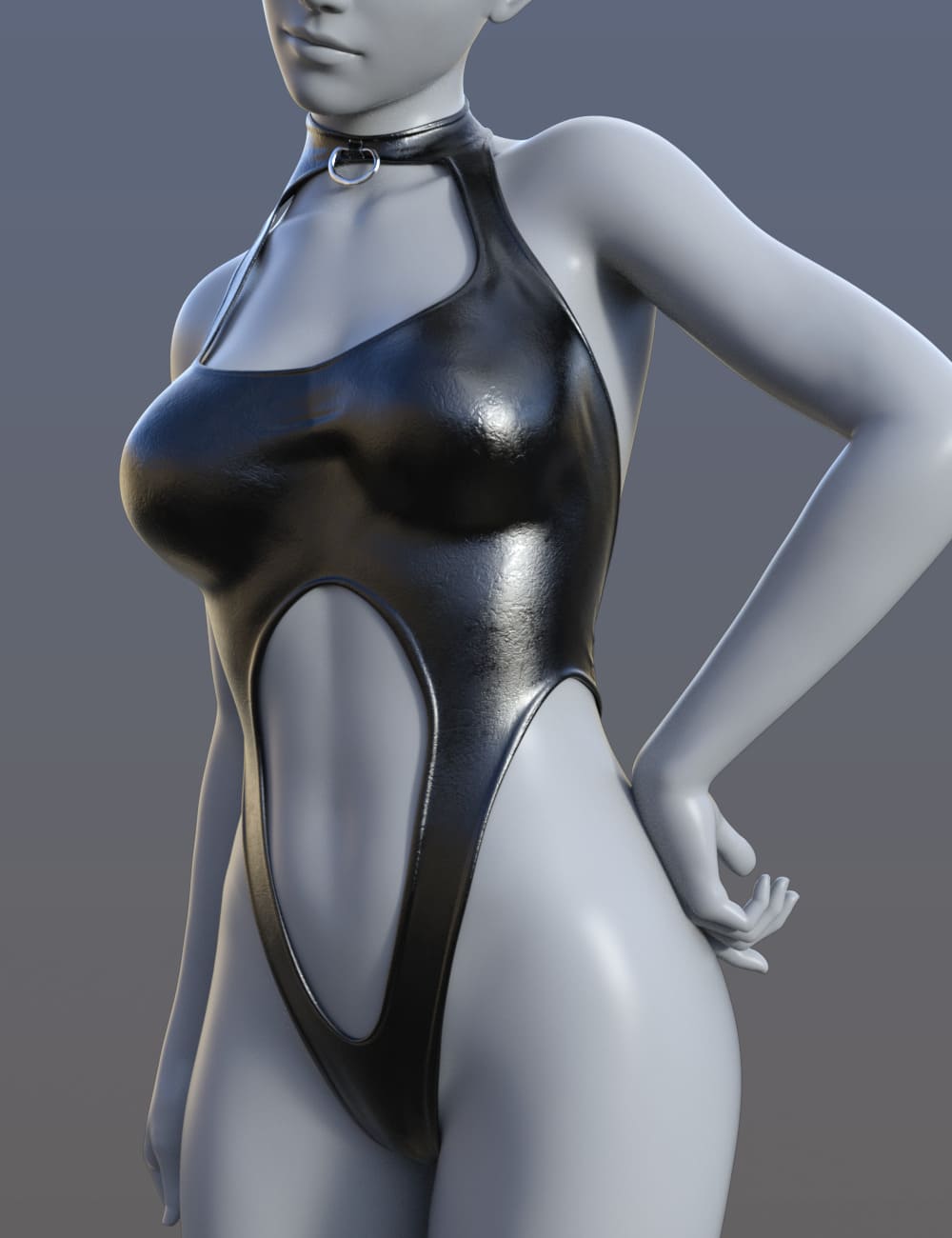 Lustravias Bodysuit A for G8F – Daz Studio Freebie_DAZ3D下载站
