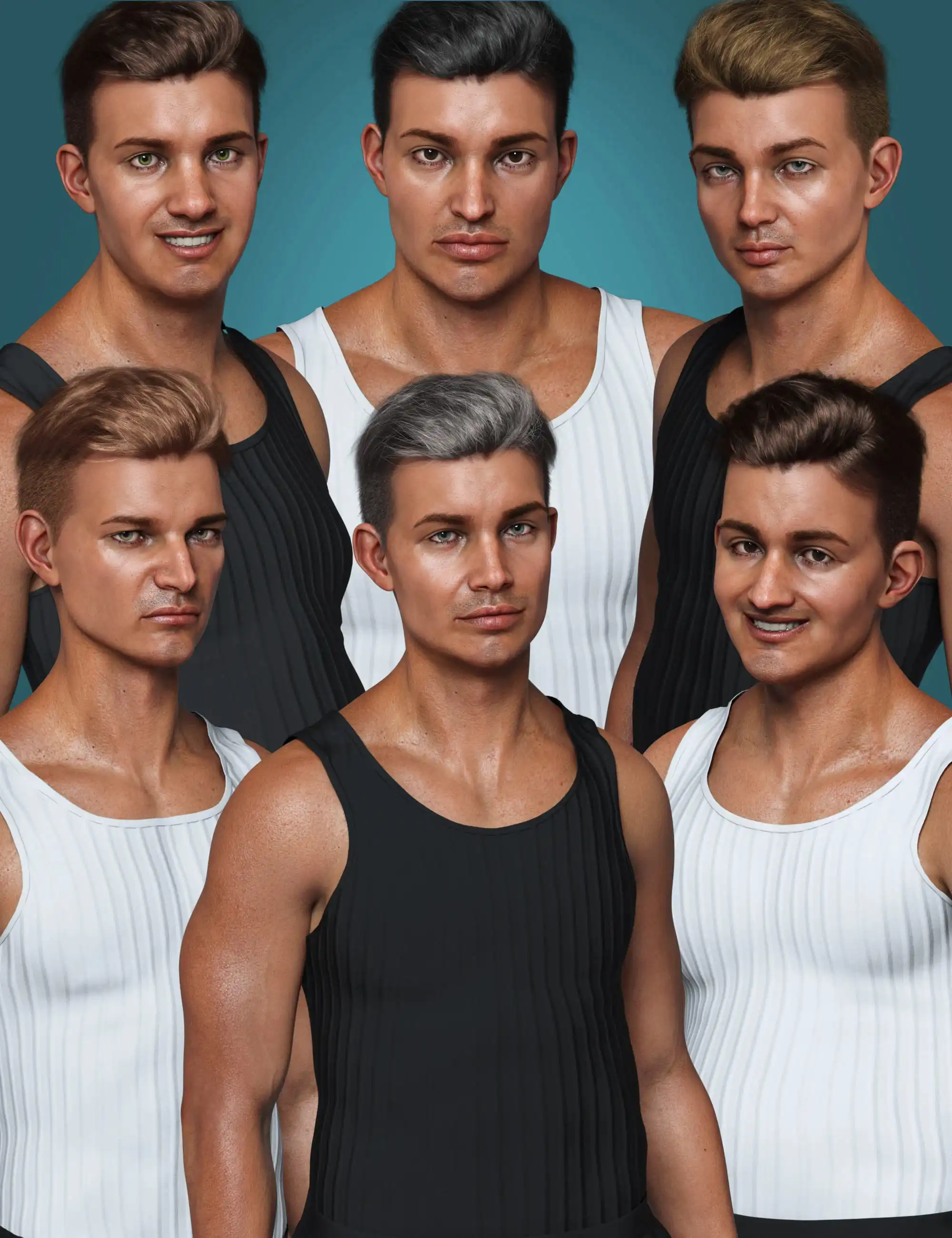 Real Faces and Bodies for Juan Carlos 8_DAZ3DDL