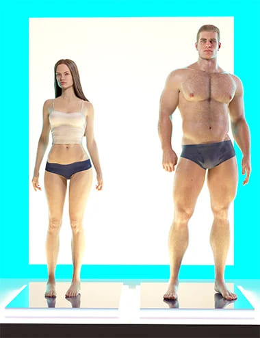 Standing Idle for Genesis 8 Female and Male_DAZ3D下载站