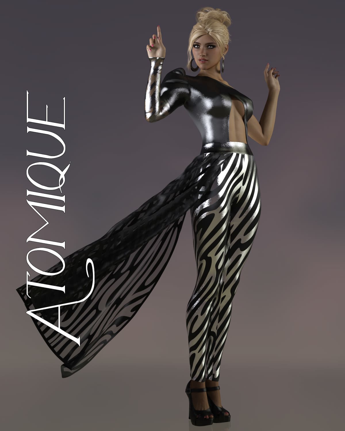 Atomique dForce pantsuit for Genesis 8 Females_DAZ3D下载站