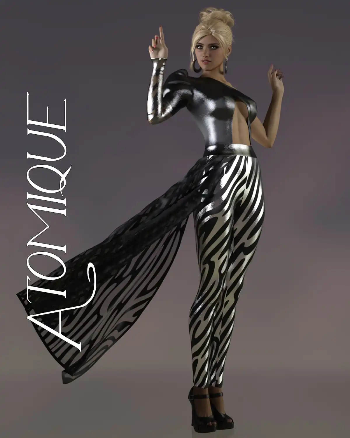 Atomique dForce pantsuit for Genesis 8 Females_DAZ3D下载站