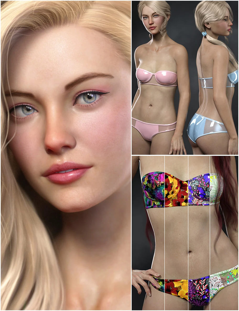 Ciel Character and Bikini Bundle_DAZ3D下载站