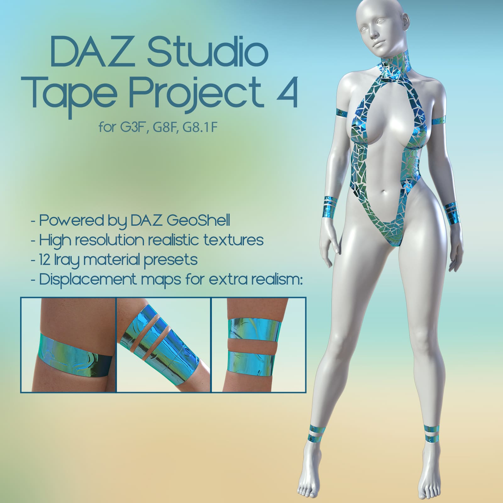 Daz Studio Tape Project 4_DAZ3D下载站