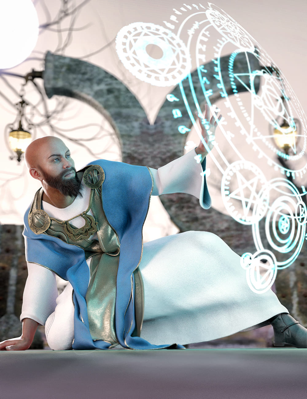 dForce Insidious Monk Outfit for Genesis 8 Male(s)_DAZ3DDL