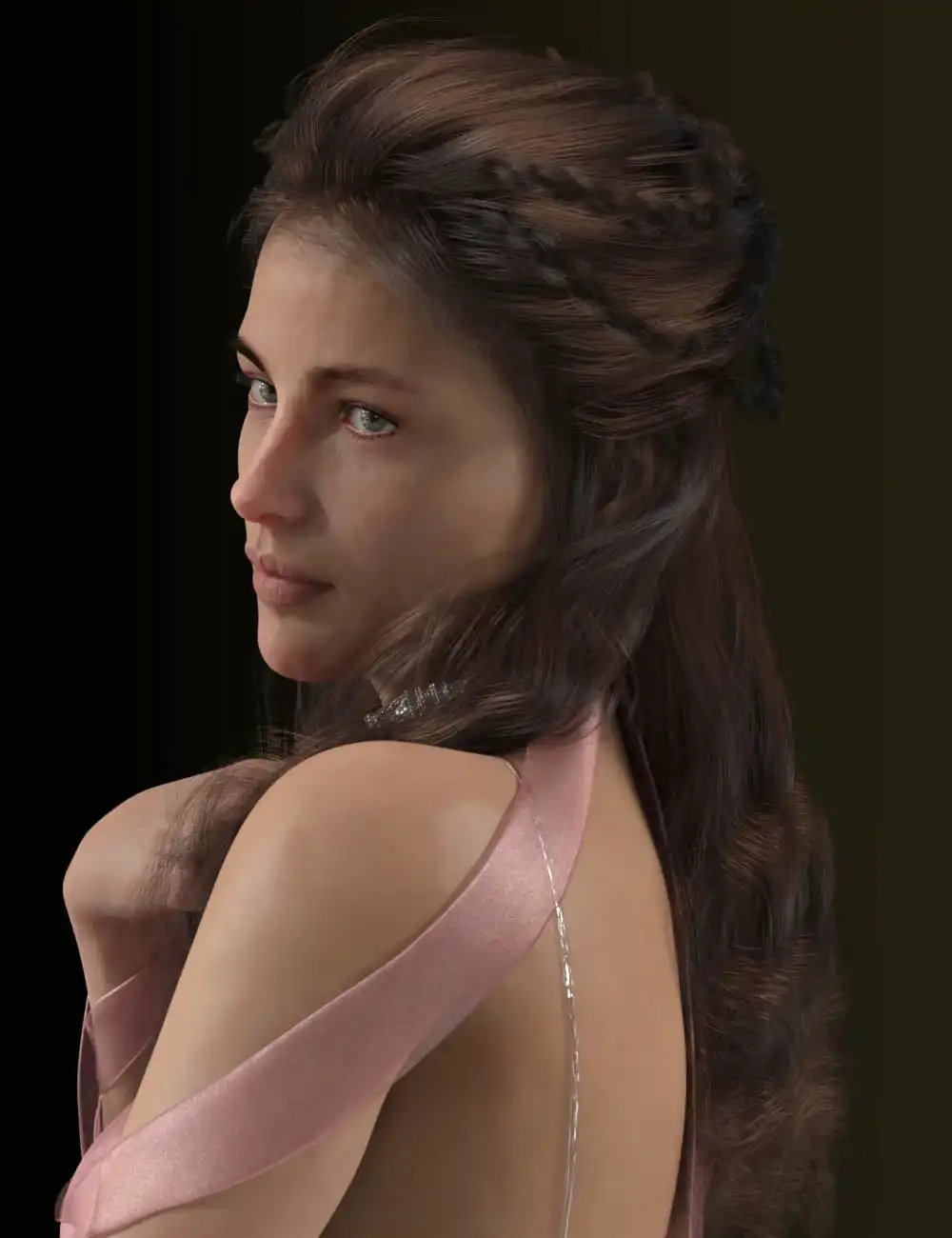 dForce Rose De Mai Hair for Genesis 3 and 8 Females_DAZ3DDL
