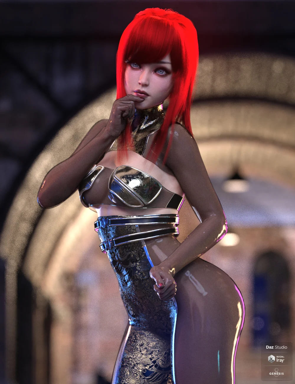 dForce Shadow Cat Outfit Add-on Textures for Genesis 8.1 Female_DAZ3D下载站