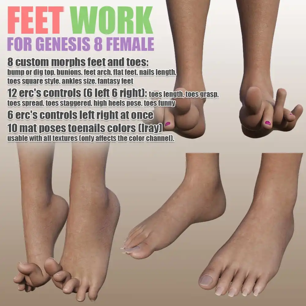 Feet Work for G8F_DAZ3DDL