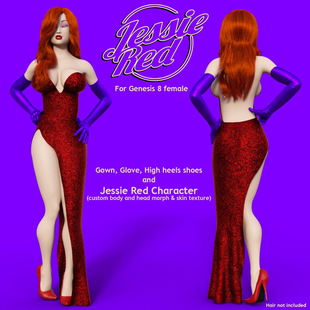 Jessie Red for G8F_DAZ3D下载站