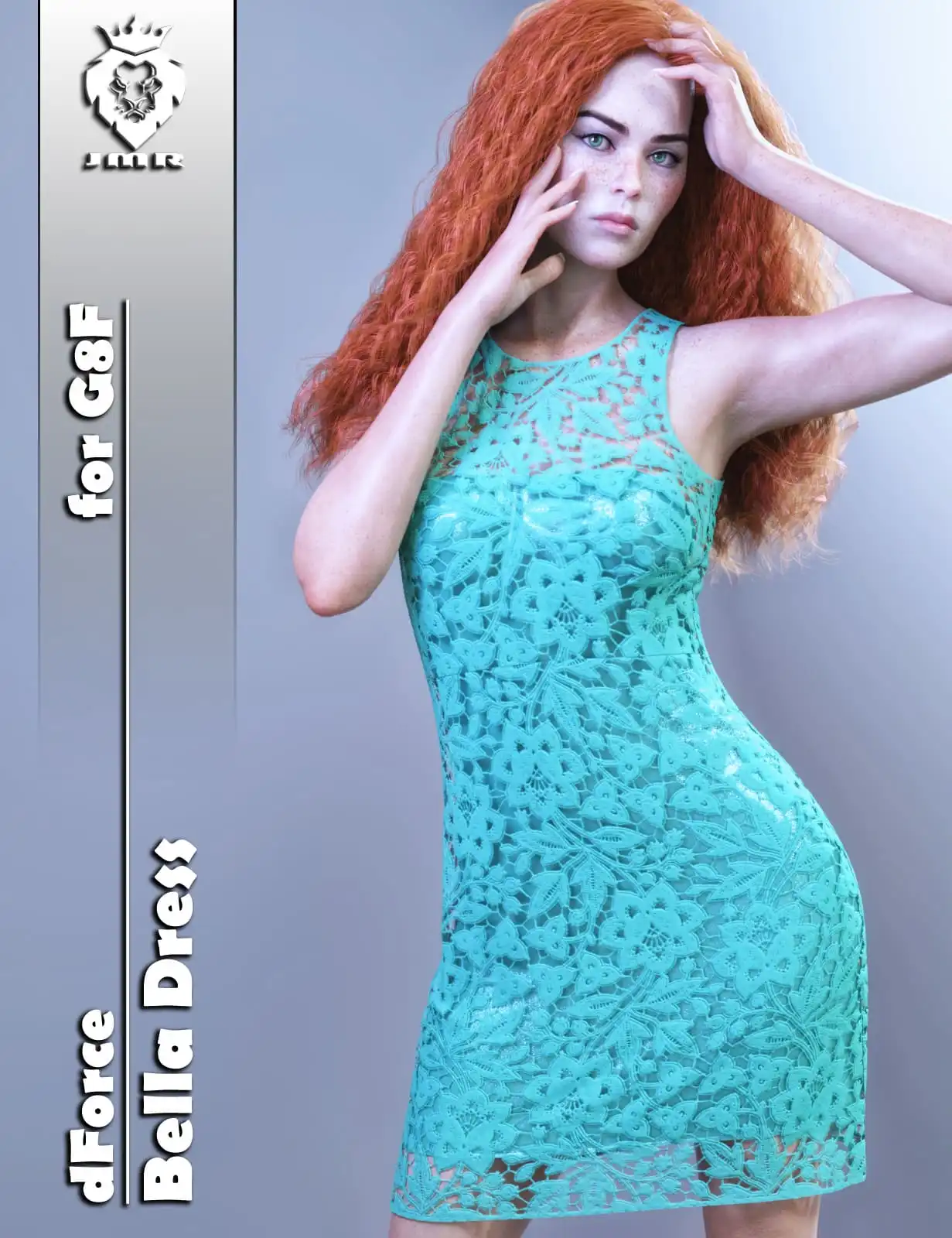 JMR dForce Bella Dress for G8F_DAZ3DDL