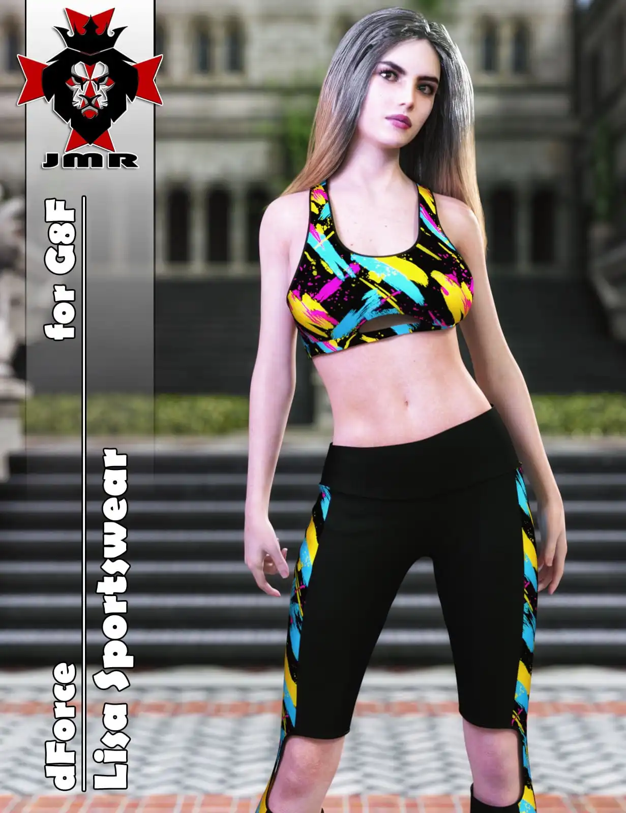 JMR dForce Lisa Sportswear for G8F_DAZ3DDL