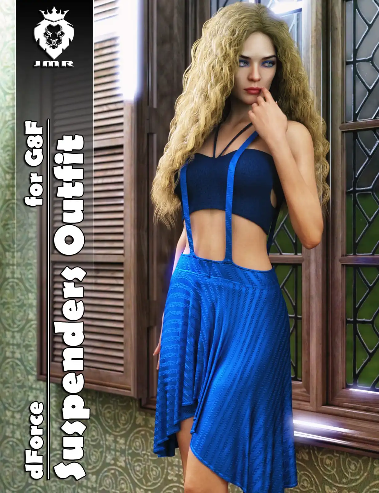 JMR dForce Suspenders Outfit for G8F_DAZ3DDL