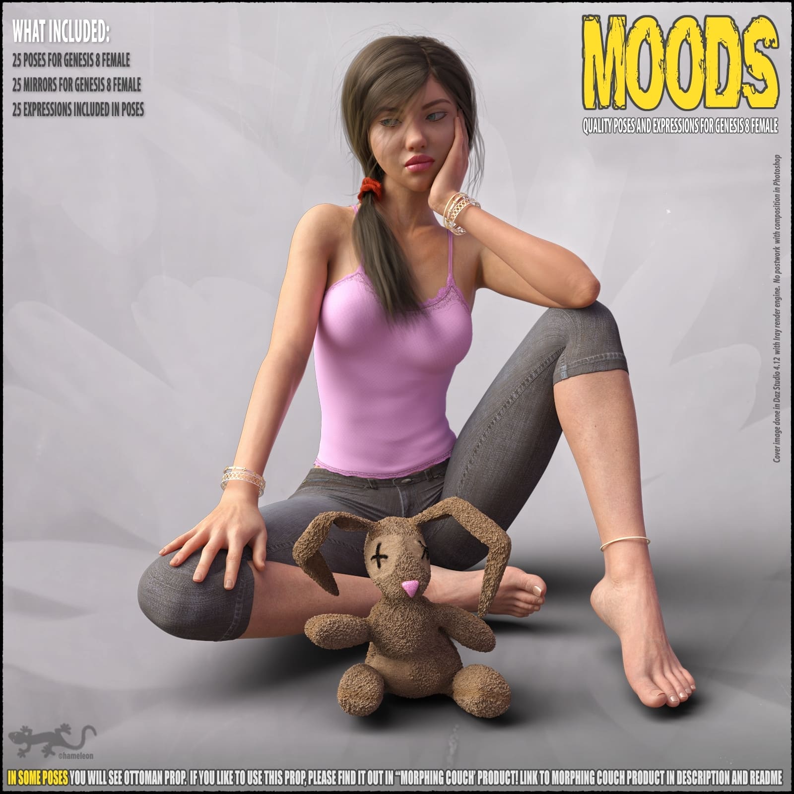 Moods – Poses for Genesis 8_DAZ3D下载站