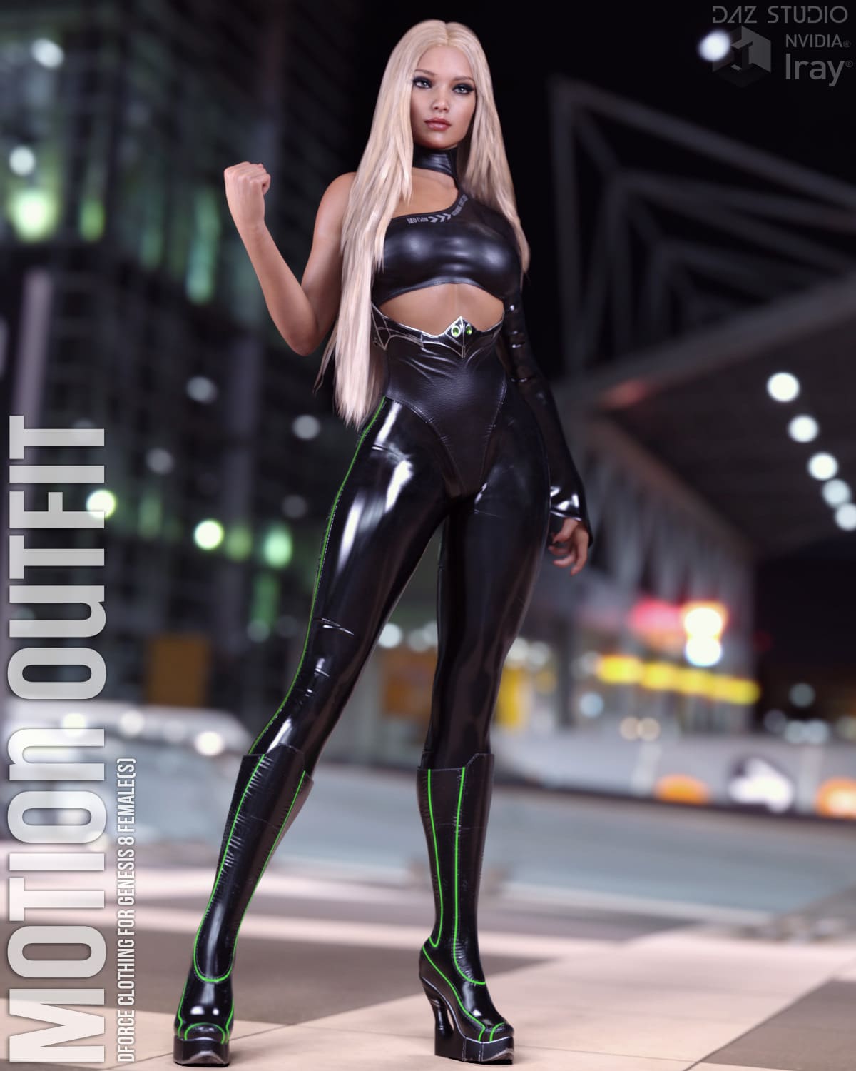 Motion Outfit for Genesis 8 Females_DAZ3D下载站
