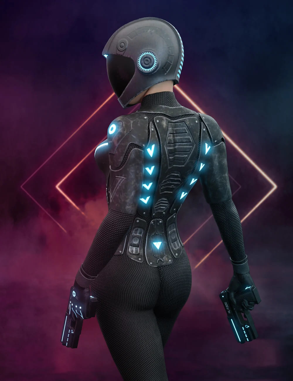 Nanosense Cyber Suit for Genesis 8 Female(s)_DAZ3D下载站