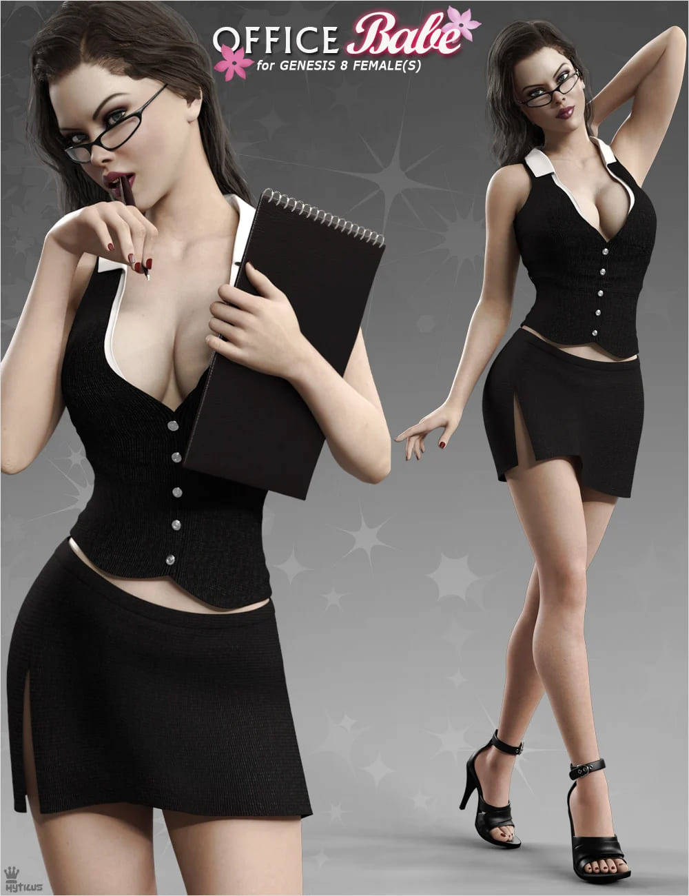 Office Babe Outfit for Genesis 8 Female(s)_DAZ3D下载站