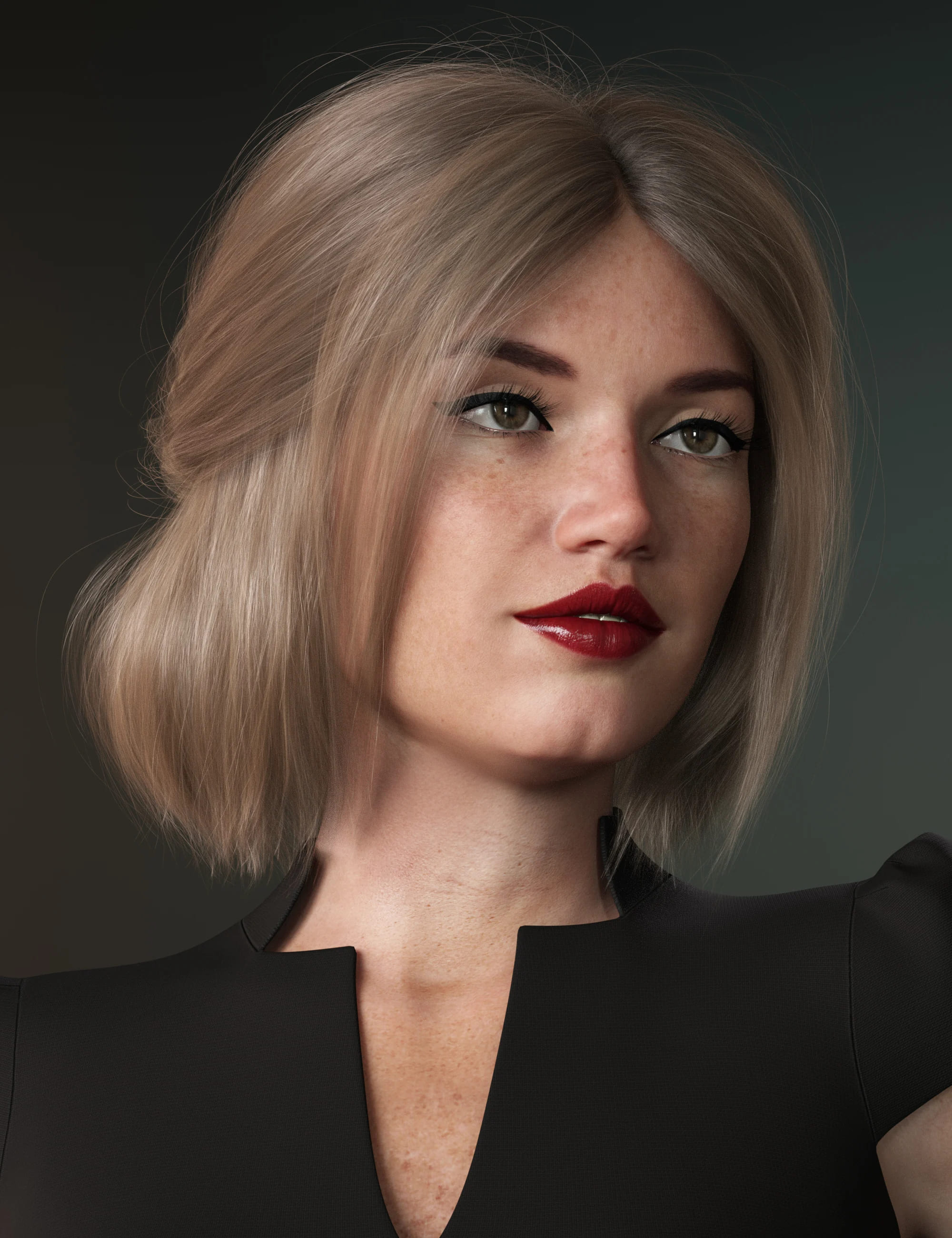 Relaxed Tail Bob for Genesis 3 and 8 Female(s)_DAZ3D下载站