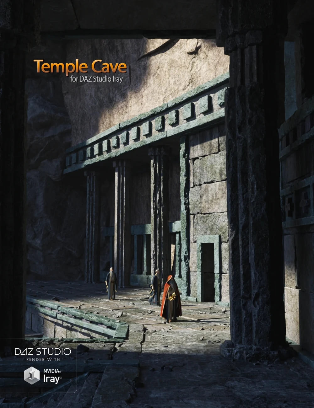 Temple Cave_DAZ3D下载站